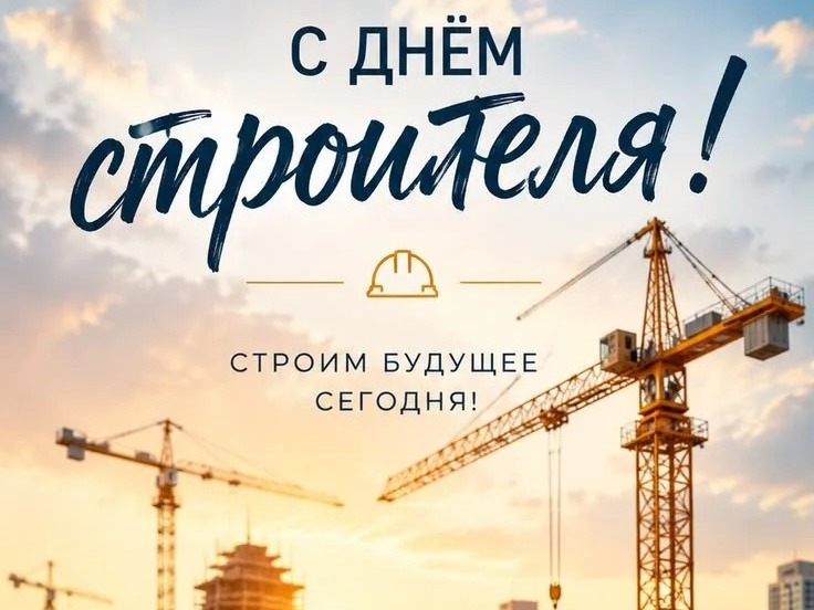 С Днем строителя! Созидая сегодня, создаем фундамент завтрашнего дня..